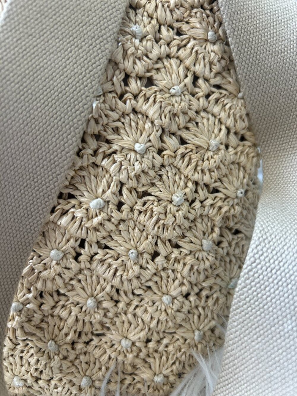Prada Pom Pom Raffia Convertible Tote with Original Strap - Picture 13 of 16